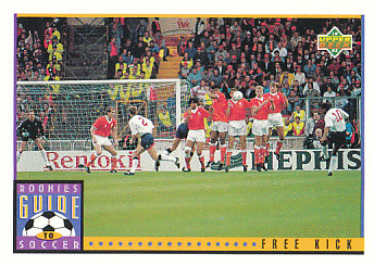 Free Kick Upper Deck World Cup 1994 Preview Eng/Spa Rookies Guide to Soccer #122